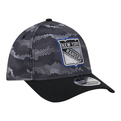 New York Rangers New Era Zero Dark 39THIRTY Flex Hat - Black Hats