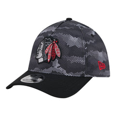 Chicago Blackhawks New Era Zero Dark 39THIRTY Flex Hat - Black Hats