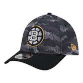 Boston Bruins New Era Zero Dark 39THIRTY Flex Hat - Black Hats