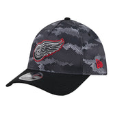 Detroit Red Wings New Era Zero Dark 39THIRTY Flex Hat - Black Hats