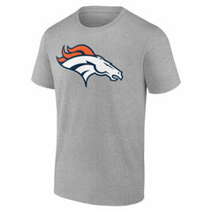 Denver Broncos Team Authentic Personalized Name & Number T-Shirt - Gray online