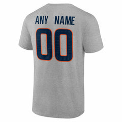 Denver Broncos Team Authentic Personalized Name & Number T-Shirt - Gray online