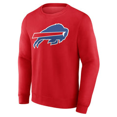 Buffalo Bills Team Authentic Personalized Name & Number Sweatshirt - Red discount