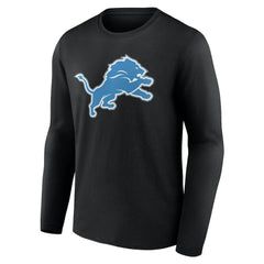 Detroit Lions Team Authentic Personalized Name & Number Long Sleeve T-Shirt - Black outlet