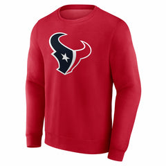 Houston Texans Team Authentic Personalized Name & Number Sweatshirt - Red cheap