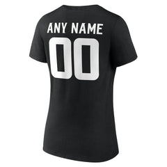 Minnesota Vikings Women's Team Authentic Personalized Name & Number V-Neck T-Shirt - Black online