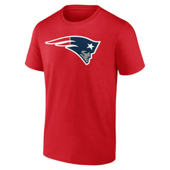 New England Patriots Team Authentic Personalized Name & Number T-Shirt - Red on sale