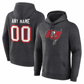 Tampa Bay Buccaneers Team Authentic Personalized Name & Number Hoodie - Charcoal online