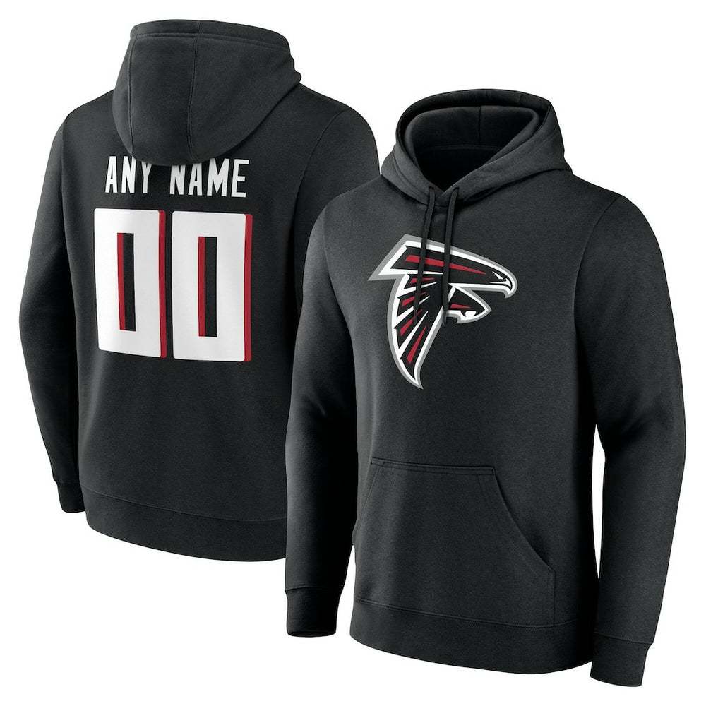 Atlanta Falcons Team Authentic Personalized Name & Number Hoodie - Black online