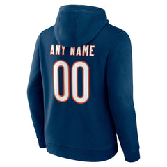 Chicago Bears Team Authentic Personalized Name & Number Hoodie - Navy online