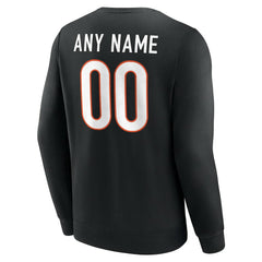 Cincinnati Bengals Team Authentic Personalized Name & Number Sweatshirt - Black cheap