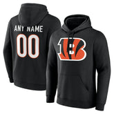 Cincinnati Bengals Team Authentic Personalized Name & Number Hoodie - Black cheap