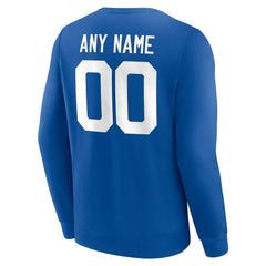 Indianapolis Colts Team Authentic Personalized Name & Number Sweatshirt - Royal discount