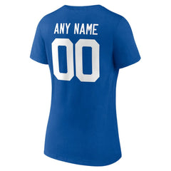 Indianapolis Colts Women's Team Authentic Personalized Name & Number V-Neck T-Shirt - Royal outlet