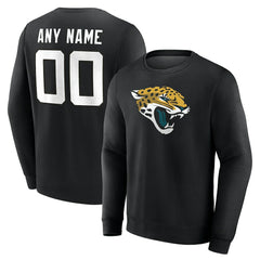 Jacksonville Jaguars Team Authentic Personalized Name & Number Sweatshirt - Black discount