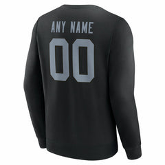 Las Vegas Raiders Team Authentic Personalized Name & Number Sweatshirt - Black sale