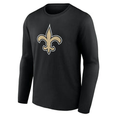 New Orleans Saints Team Authentic Personalized Name & Number Long Sleeve T-Shirt - Black sale