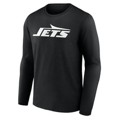 New York Jets Team Authentic Personalized Name & Number Long Sleeve T-Shirt - Black cheap
