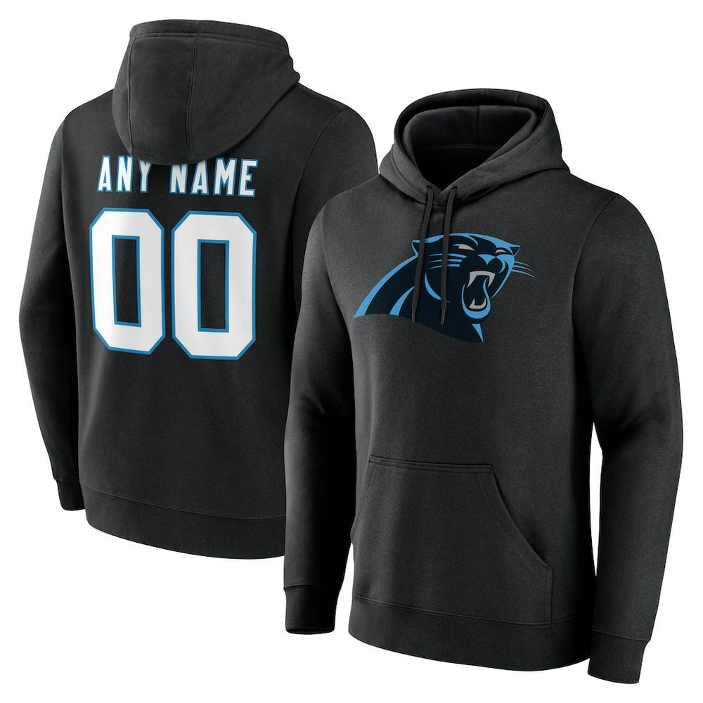 Carolina Panthers Big & Tall Team Authentic Custom Hoodie - Black online