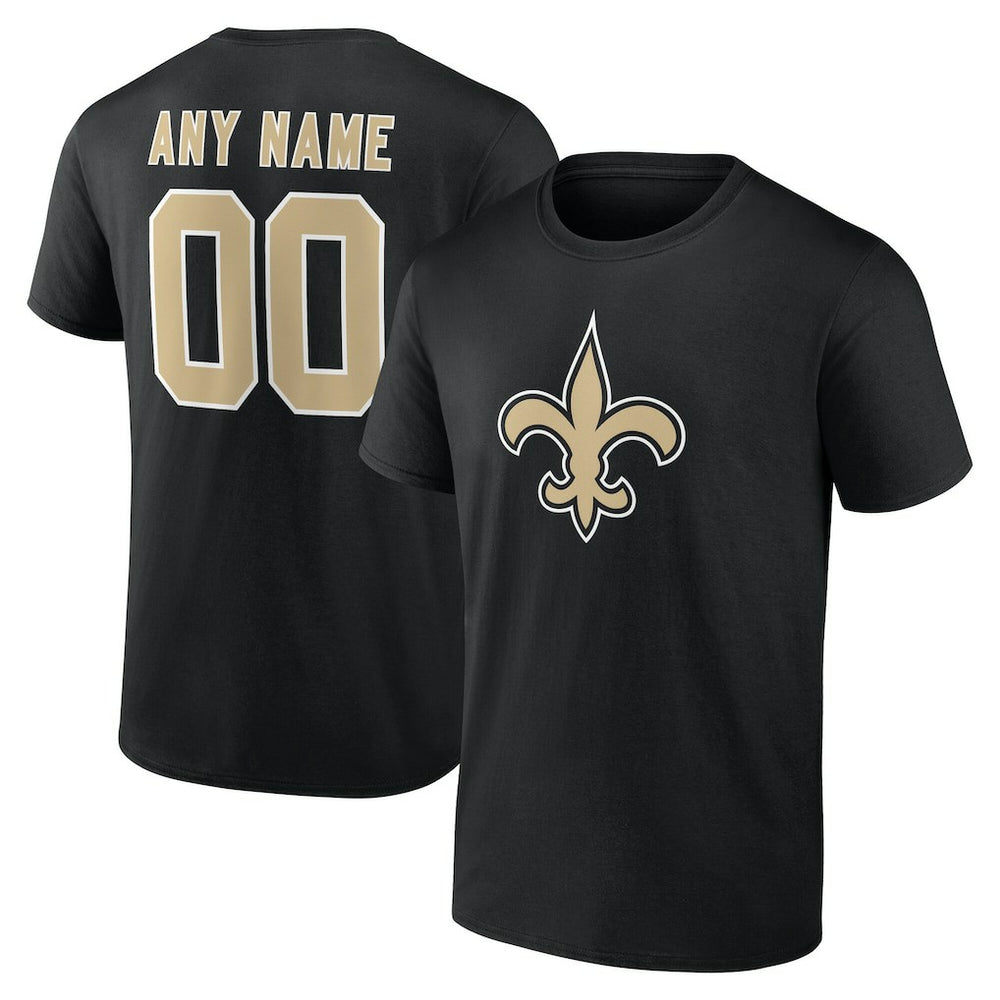 New Orleans Saints Big & Tall Team Authentic Custom T-Shirt - Black online