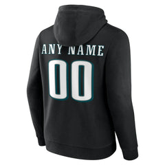 Philadelphia Eagles Big & Tall Team Authentic Custom Hoodie - Black outlet