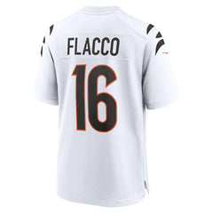 Joe Flacco Cincinnati Bengals Game Jersey - White cheap