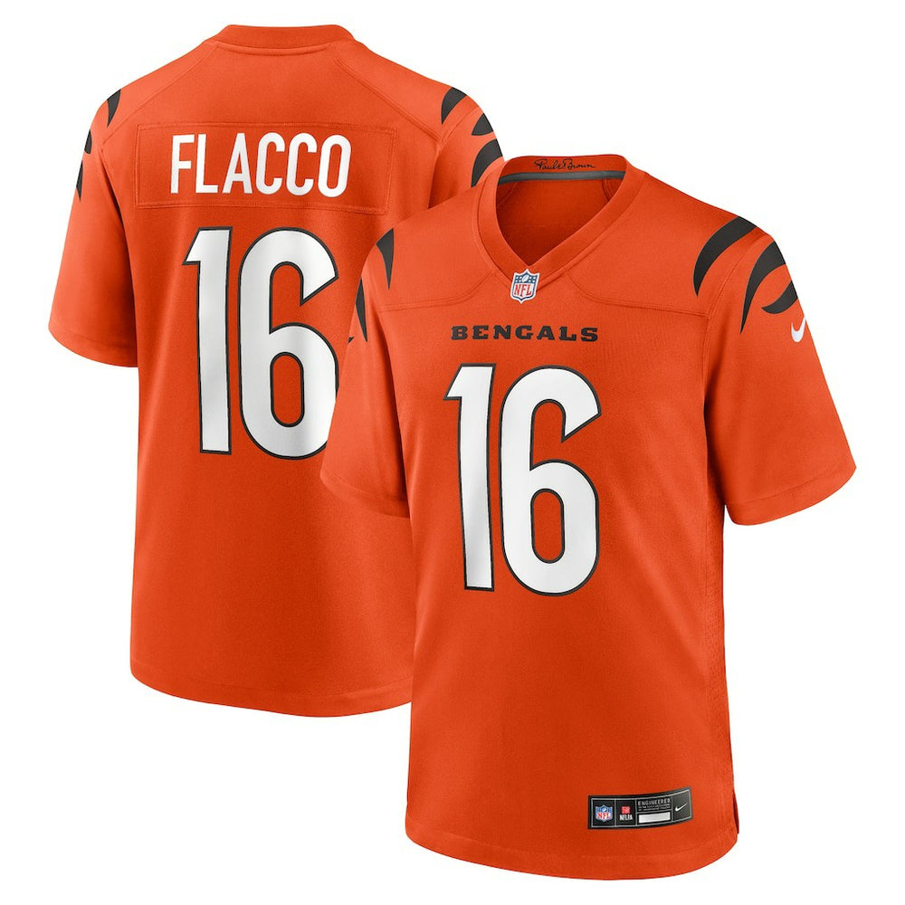 Joe Flacco Cincinnati Bengals Alternate Game Jersey - Orange cheap