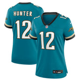 Travis Hunter Jacksonville Jaguars Women's Alternate 2 Prowler Throwback Game Jersey - Teal on sale