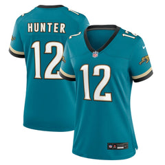 Travis Hunter Jacksonville Jaguars Women's Alternate 2 Prowler Throwback Game Jersey - Teal on sale