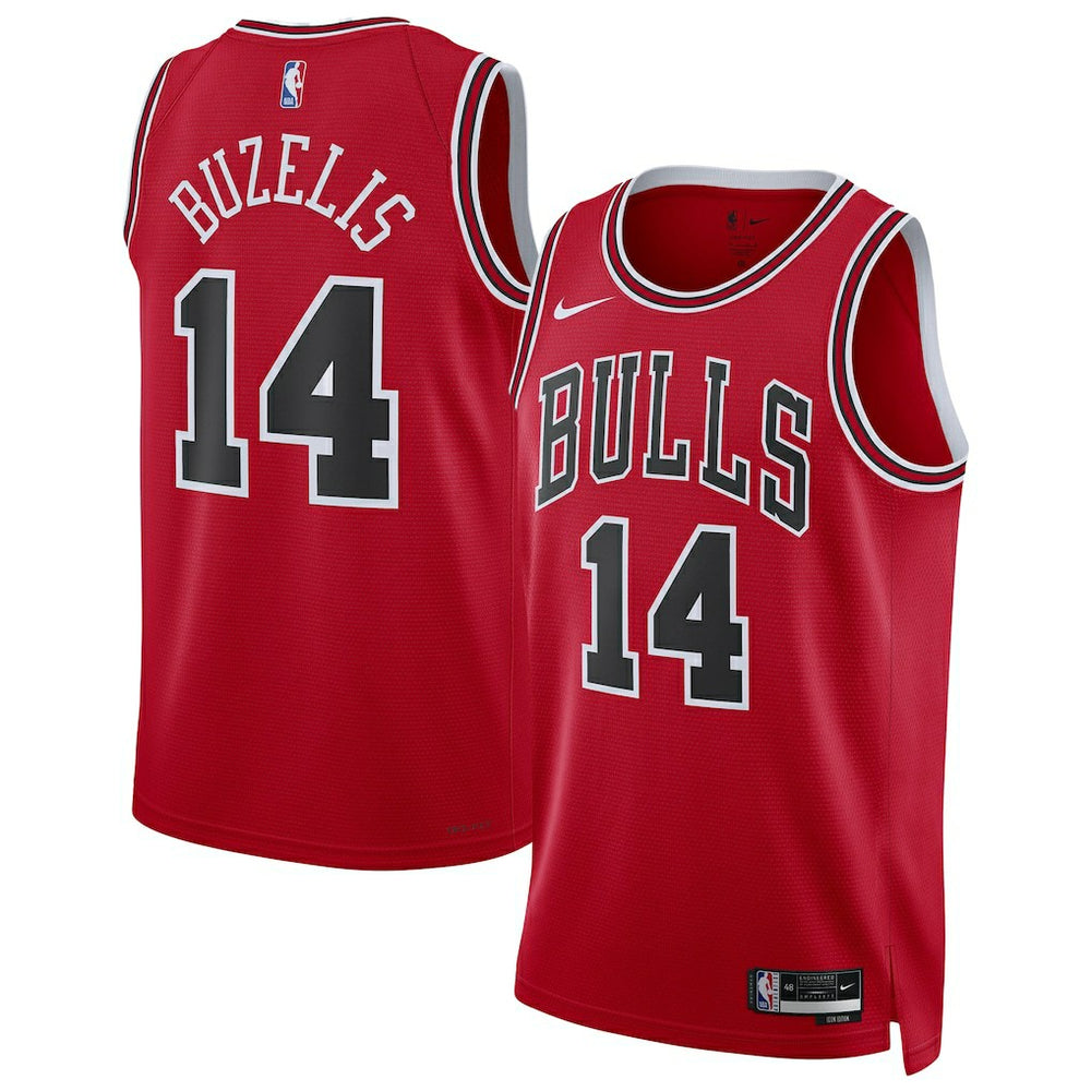 Matas Buzelis Chicago Bulls Unisex Swingman Player Jersey sale - Icon Editi- Red for sale