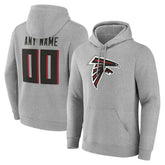Atlanta Falcons Big & Tall Team Authentic Custom Hoodie - Gray on sale