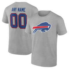 Buffalo Bills Big & Tall Team Authentic Custom T-Shirt - Gray sale
