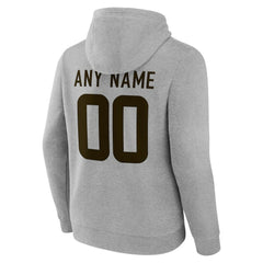 Cleveland Browns Big & Tall Team Authentic Custom Hoodie - Gray discount