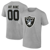 Las Vegas Raiders Big & Tall Team Authentic Custom T-Shirt - Gray outlet