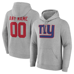 New York Giants Big & Tall Team Authentic Custom Hoodie - Gray on sale
