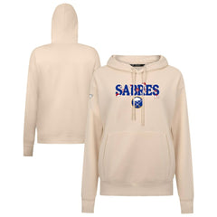 Buffalo Sabres Levelwear Women's Festive Holiday Adorn Hoodie - Khaki Hoodies
