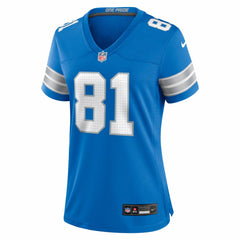 Calvin Johnson Detroit Lions Women's Team Retired Game Jersey - Blue cheap