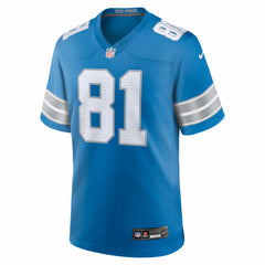 Calvin Johnson Detroit Lions Team Retired Game Jersey - Blue cheap