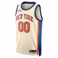 New York Knicks Unisex 2025/26 City Edition Swingman Custom Jersey - Cream shop