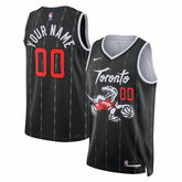 Toronto Raptors Unisex 2025/26 City Edition Swingman Custom Jersey - Black discount