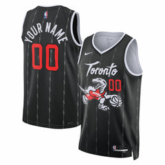Toronto Raptors Unisex 2025/26 City Edition Swingman Custom Jersey - Black discount
