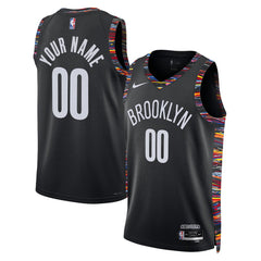 Brooklyn Nets Unisex 2025/26 City Edition Swingman Custom Jersey - Black cheap