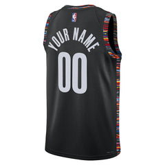 Brooklyn Nets Unisex 2025/26 City Edition Swingman Custom Jersey - Black cheap