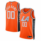 LA Clippers Unisex 2025/26 City Edition Swingman Custom Jersey - Orange for sale