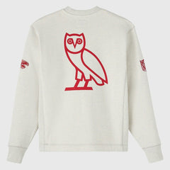 Atlanta Falcons OVO x NFL Unisex Fleece Sweatshirt - Heather Gray outlet