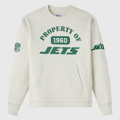 New York Jets OVO x NFL Unisex Fleece Sweatshirt - Heather Gray on sale