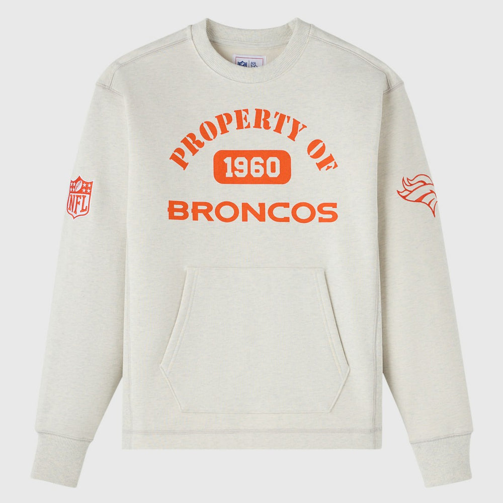 Denver Broncos OVO x NFL Unisex Fleece Sweatshirt - Heather Gray for sale