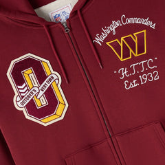 Washington Commanders OVO x NFL Unisex Full-Zip Waffle-Lined Hoodie - Burgundy sale