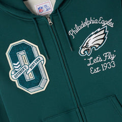 Philadelphia Eagles OVO x NFL Unisex Full-Zip Waffle-Lined Hoodie - Midnight Green online