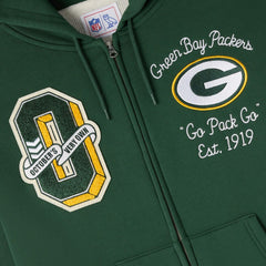 Green Bay Packers OVO x NFL Unisex Full-Zip Waffle-Lined Hoodie - Green sale